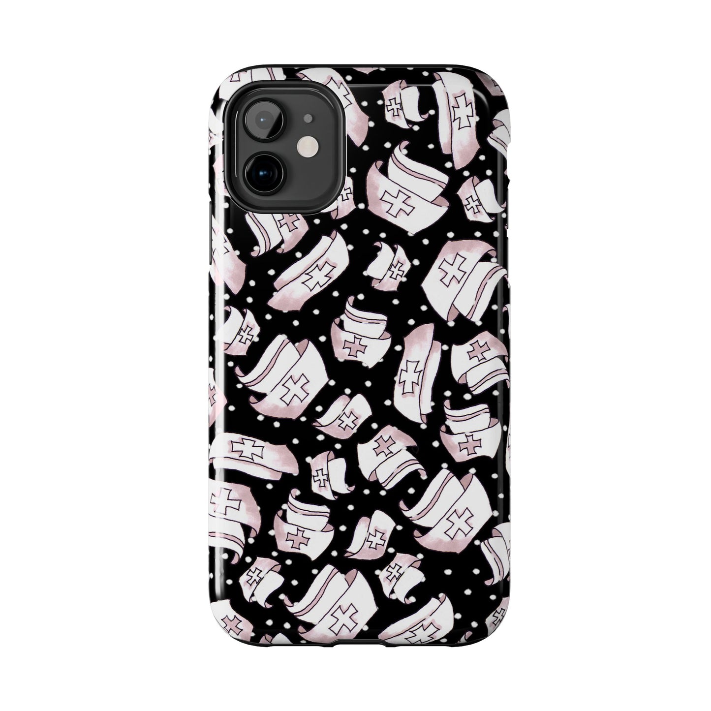 Med Hats Black Phone Case