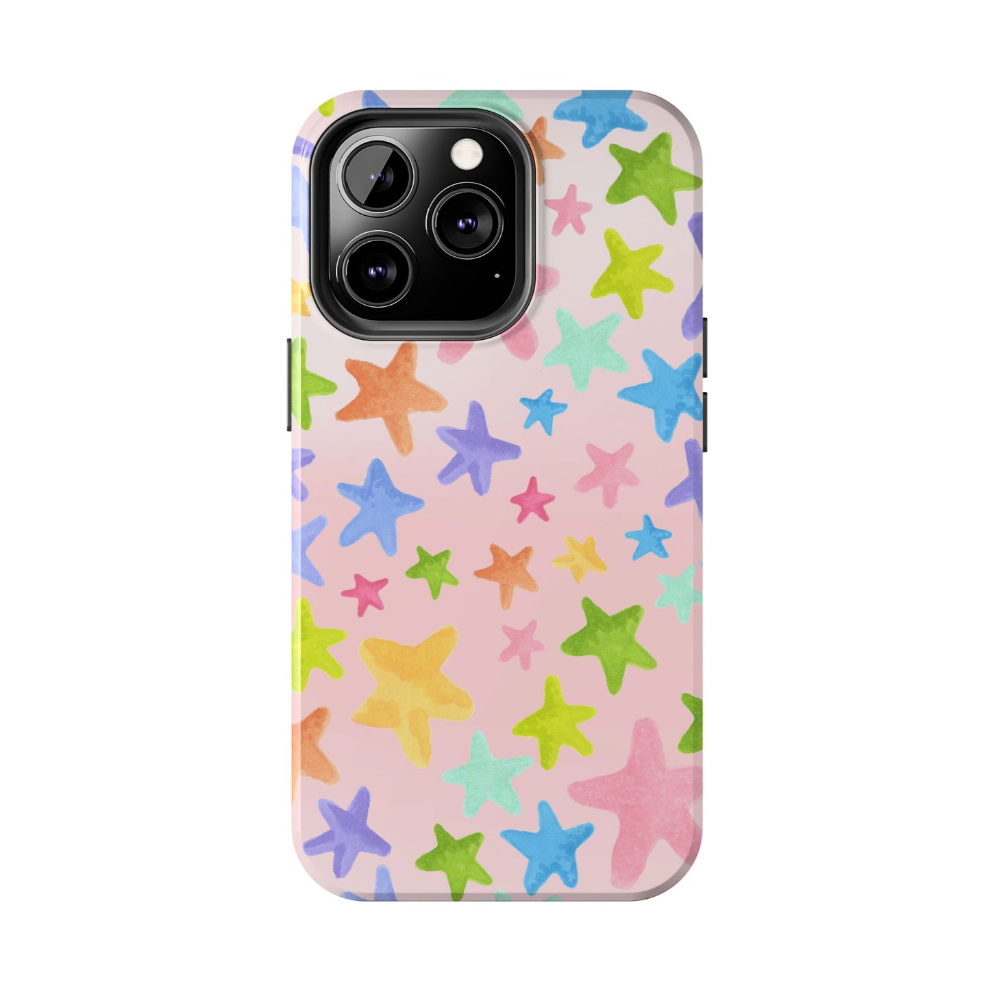 Happy Stars Pink Phone Case