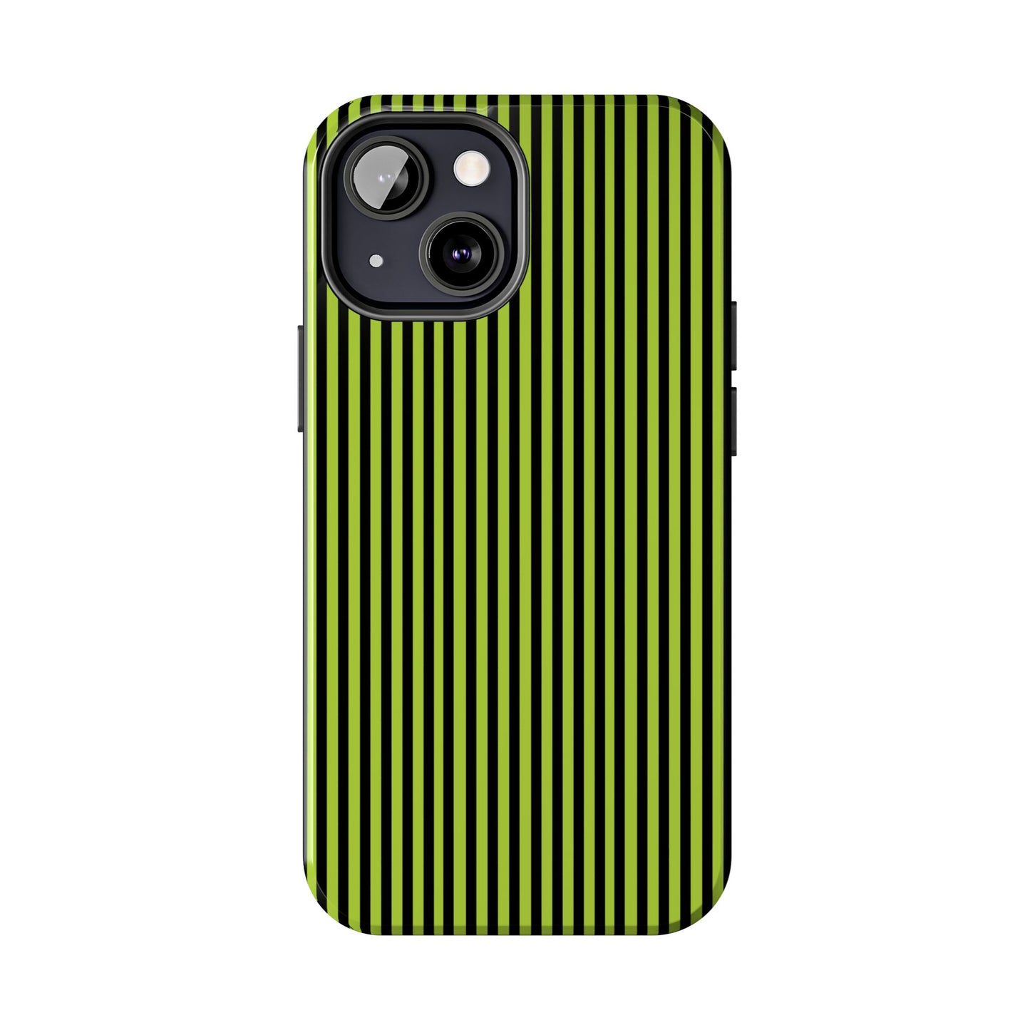 Stripe Green / Black Phone Case