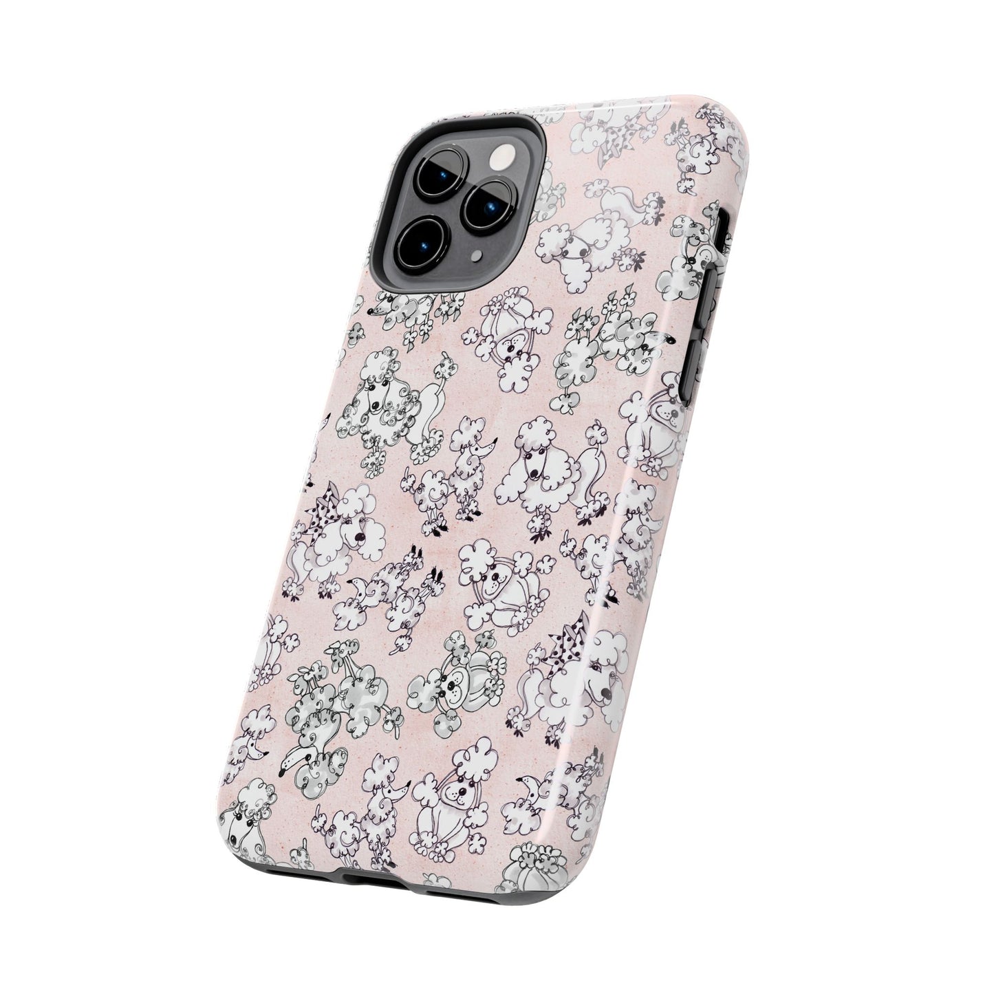 Paris Poodles Pink Phone Case