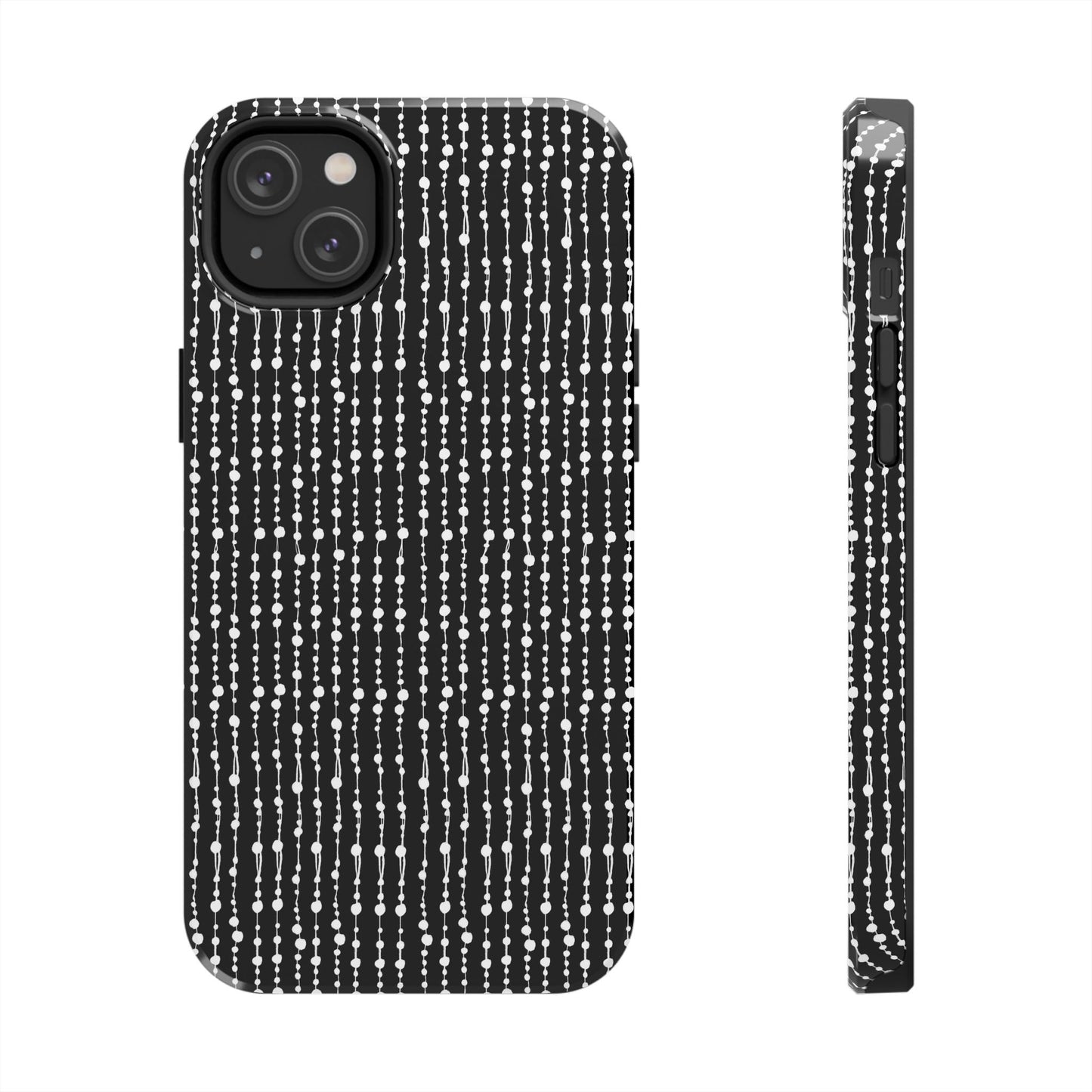 Beaded Curtain Black / White Phone Case