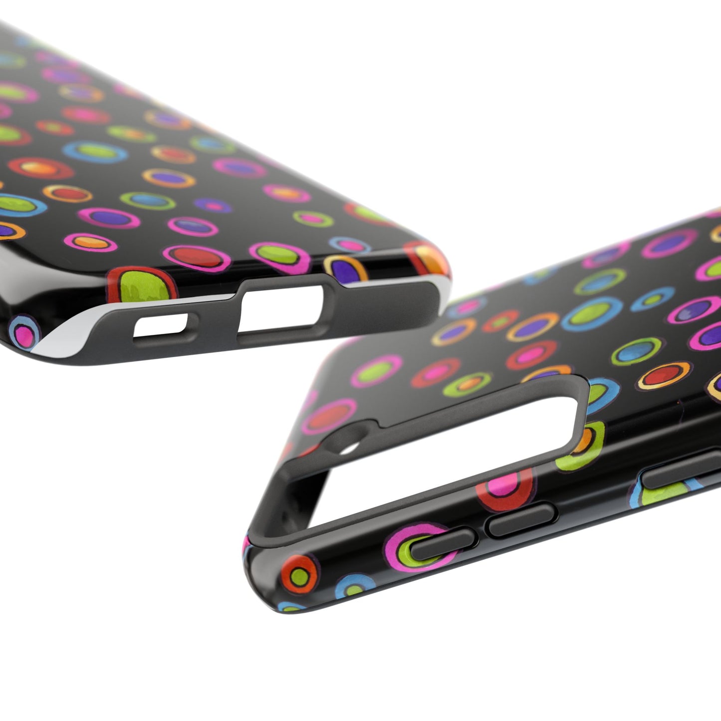 Dopey Dots Black Phone Case