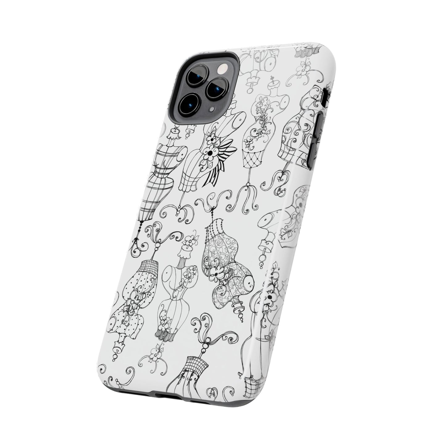 Mannequinique White / Black Phone Case