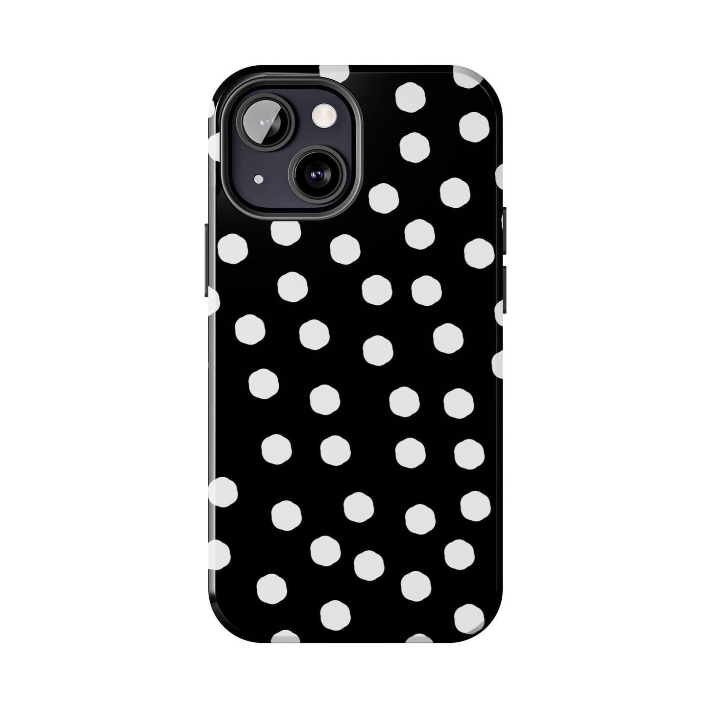 Jumbo Dots Black / White Phone Case