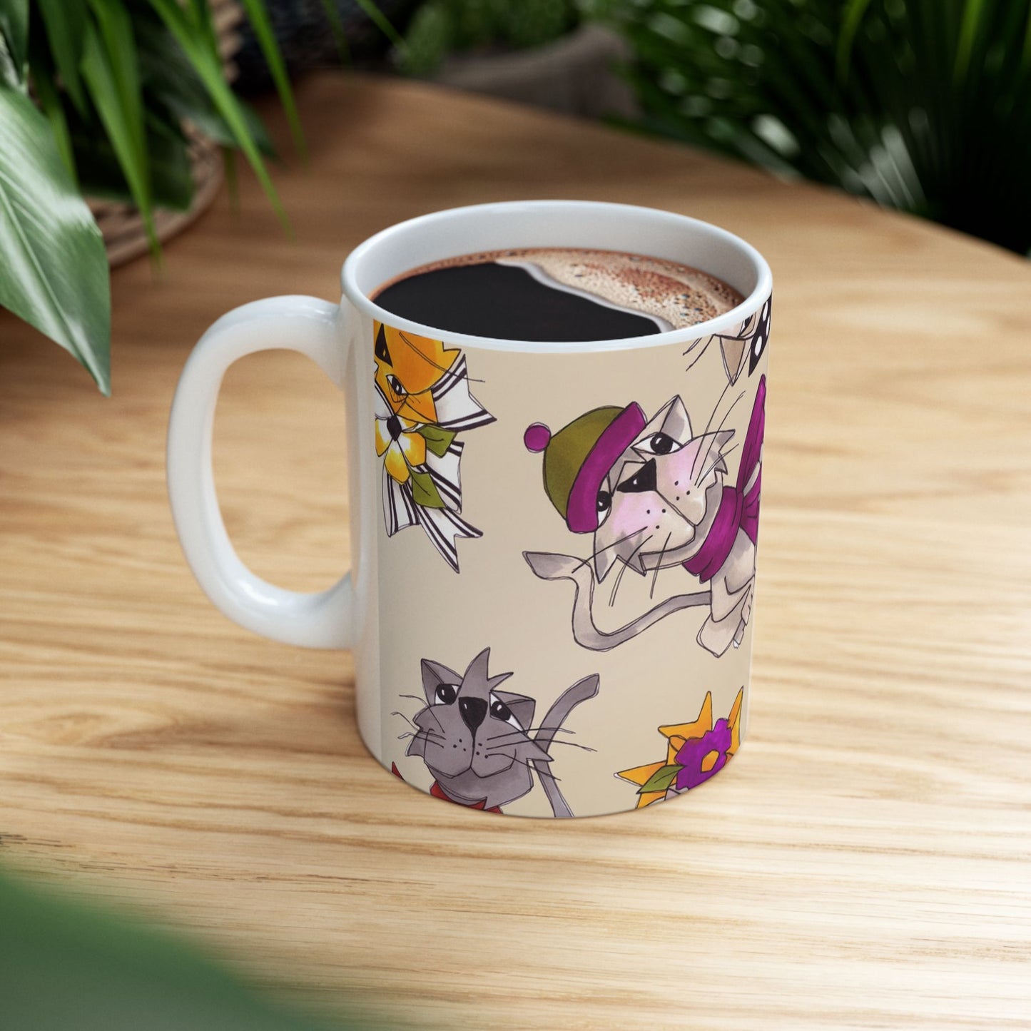 Spice Cats Tossed Muslin Cup