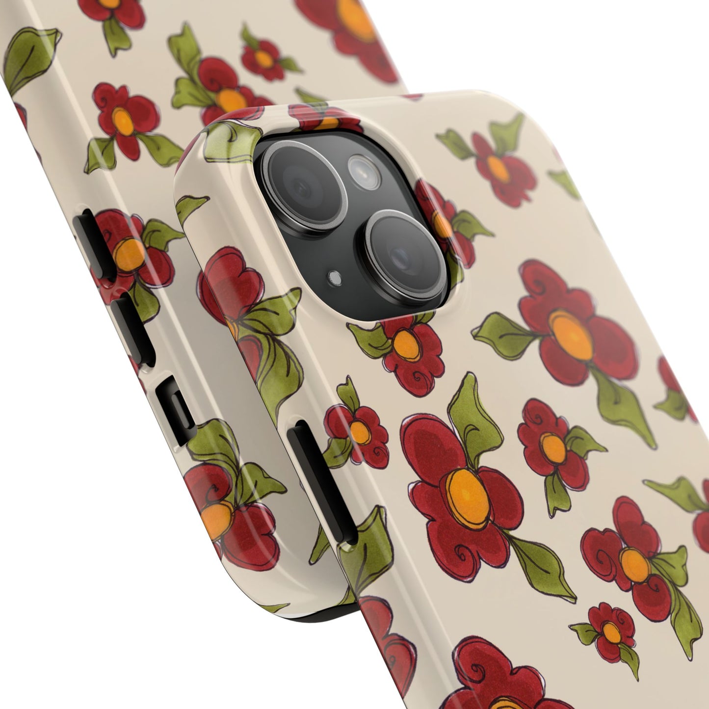 Chili Pepper Daisies Phone Case
