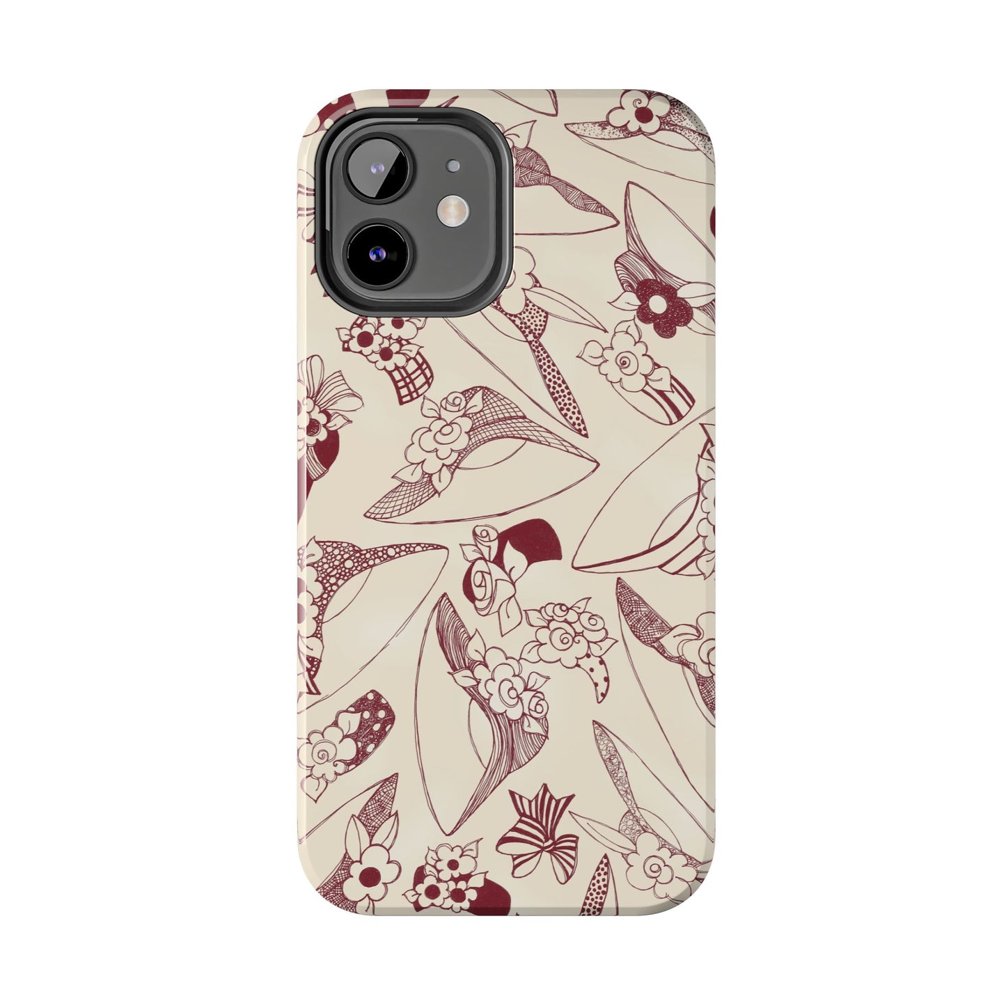 Millinery Ivory / Red Phone Case