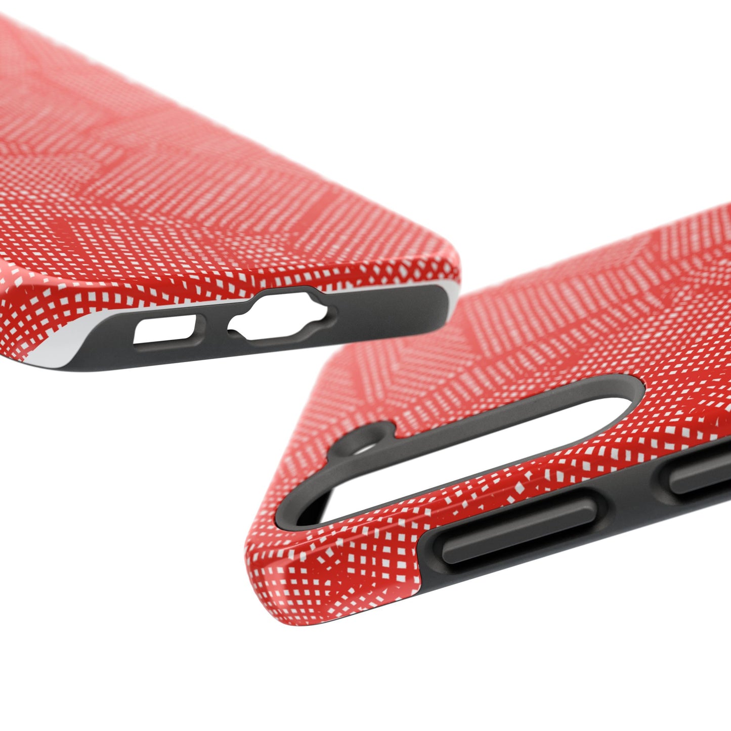 Check Patch Large Red Phone Case