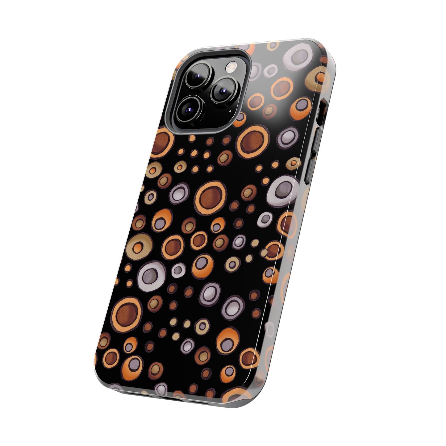 Doggy Dots Black Phone Case