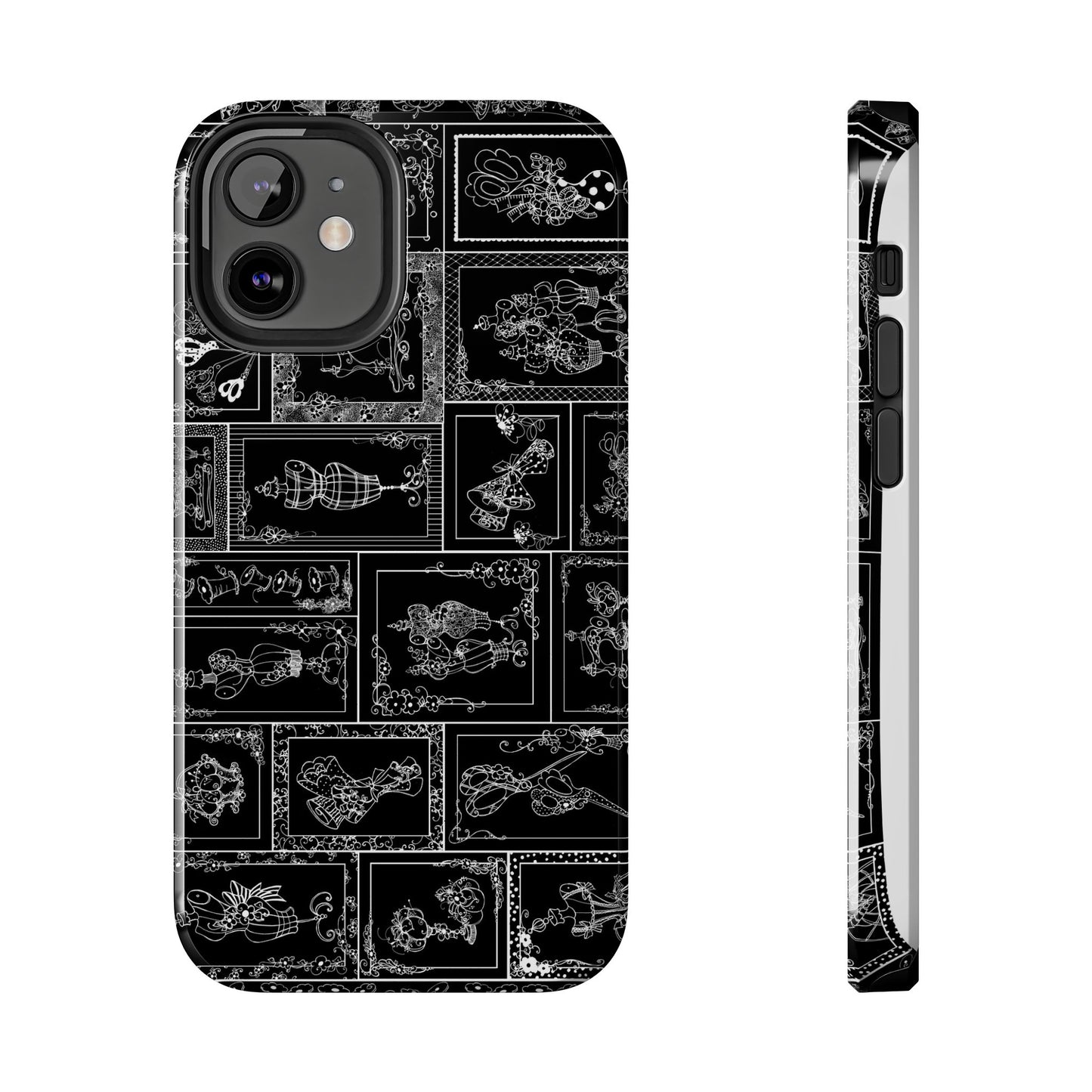 Sew Fancy Black Phone Case