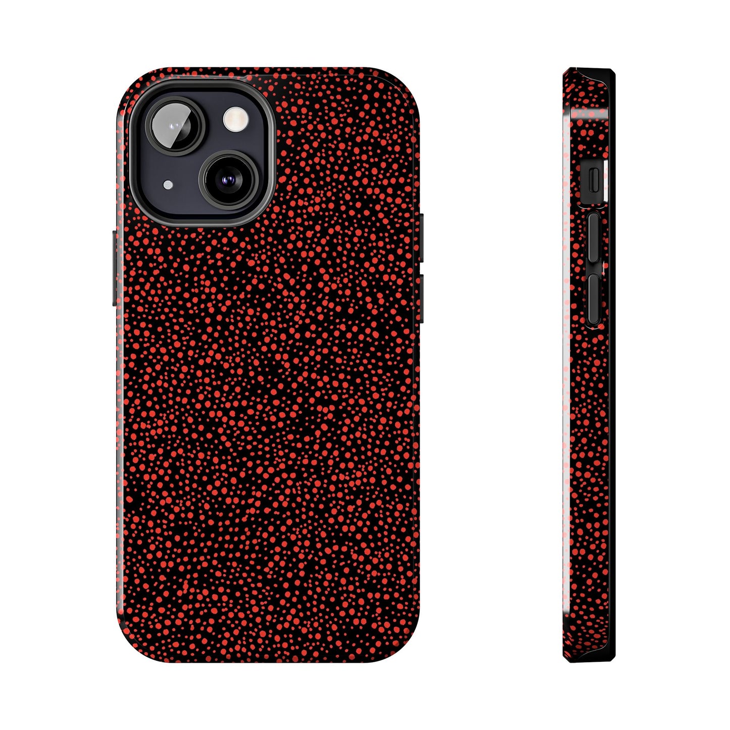 Confetti Red / Black Phone Case