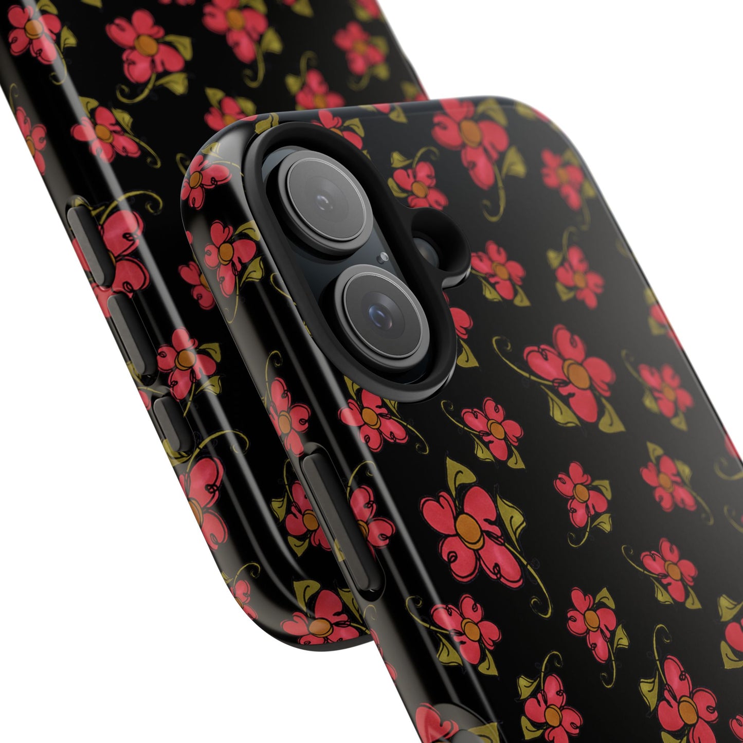 Daisy Caper Black Phone Case