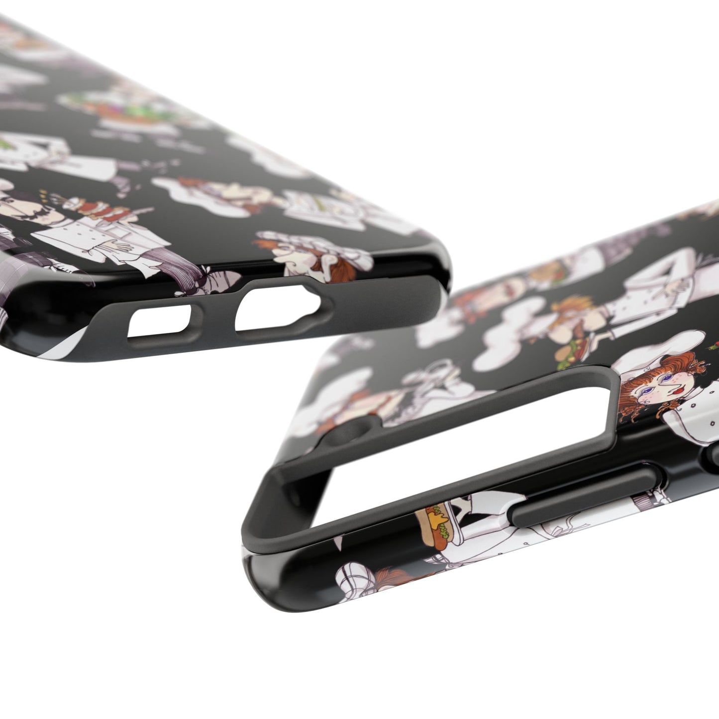 Tossed Chefs Black Phone Case