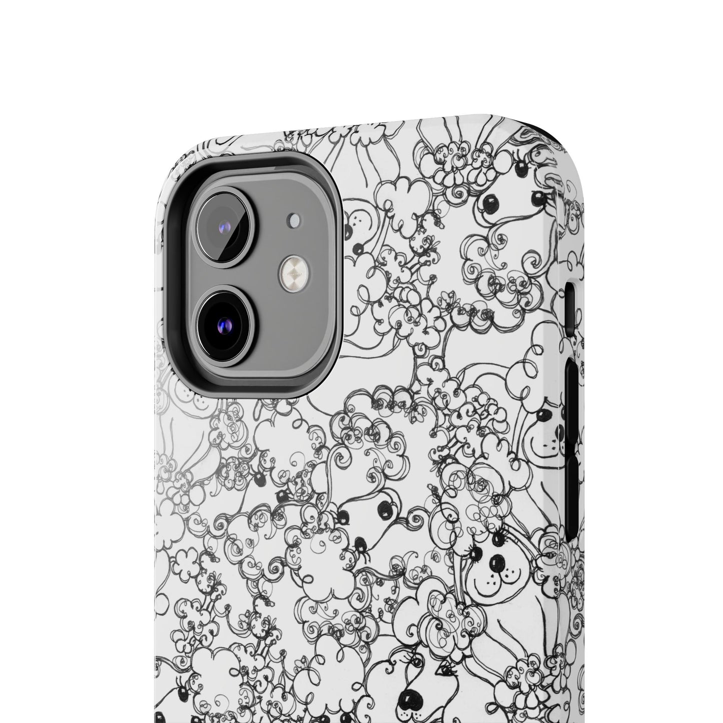 Poodle Party White Phone Case