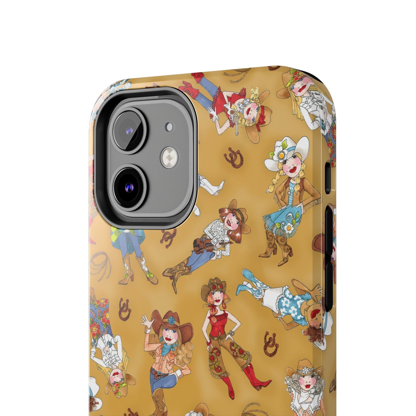 Tossed Cowgirls Tan Phone Case