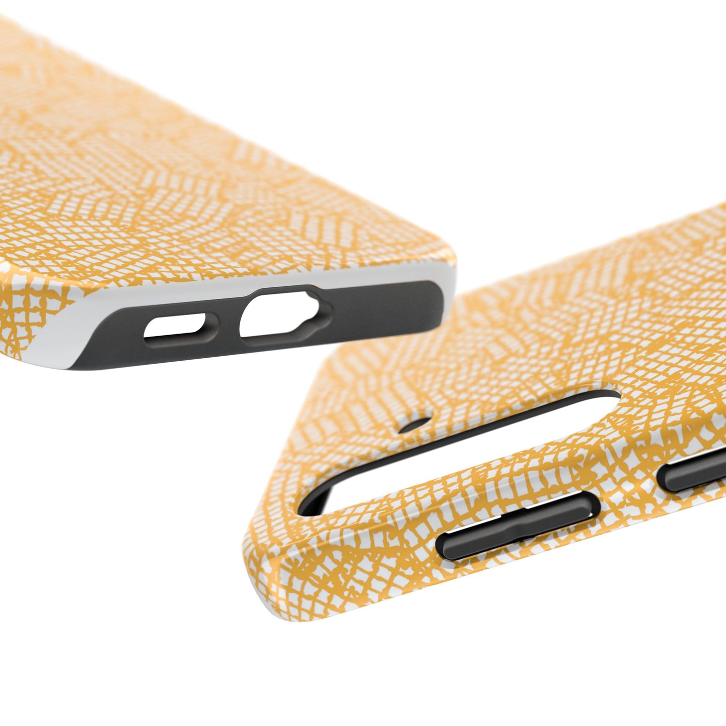 Check Patch Small Yellow Phone Case