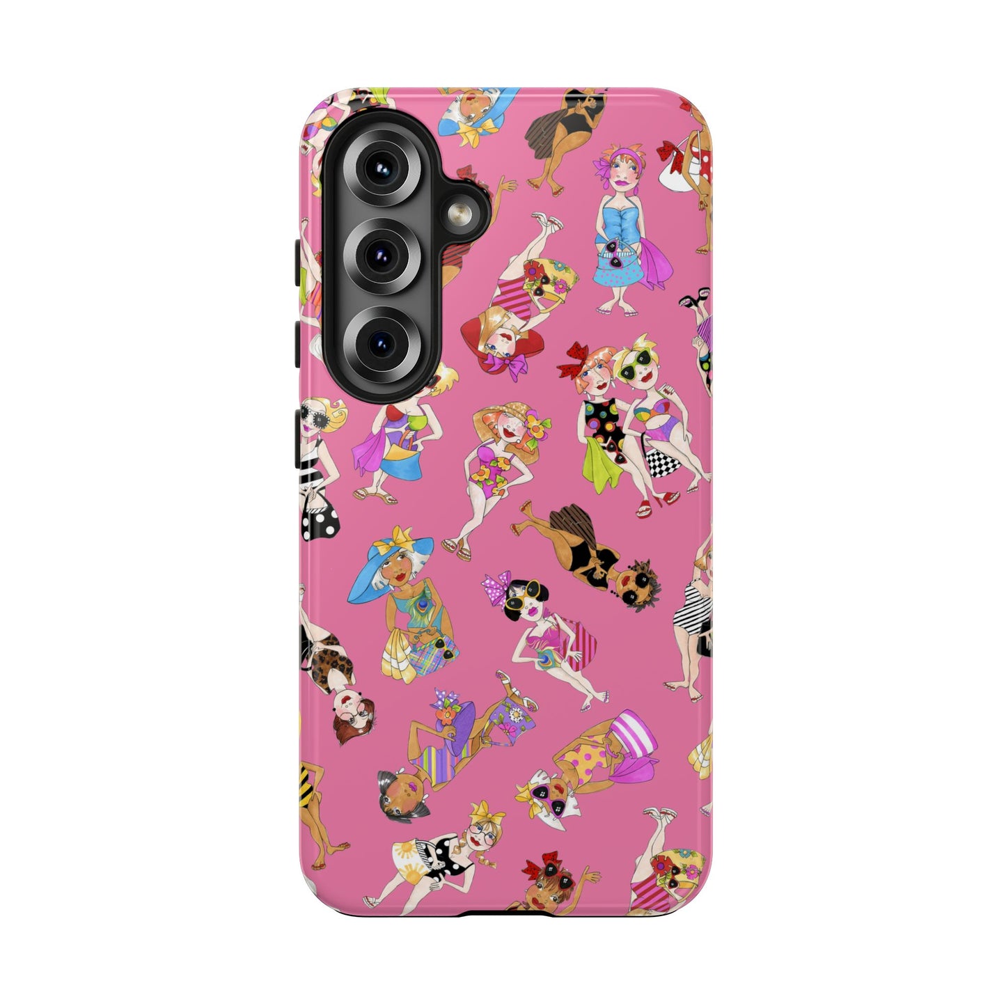 Tossed Beauties Pink Phone Case