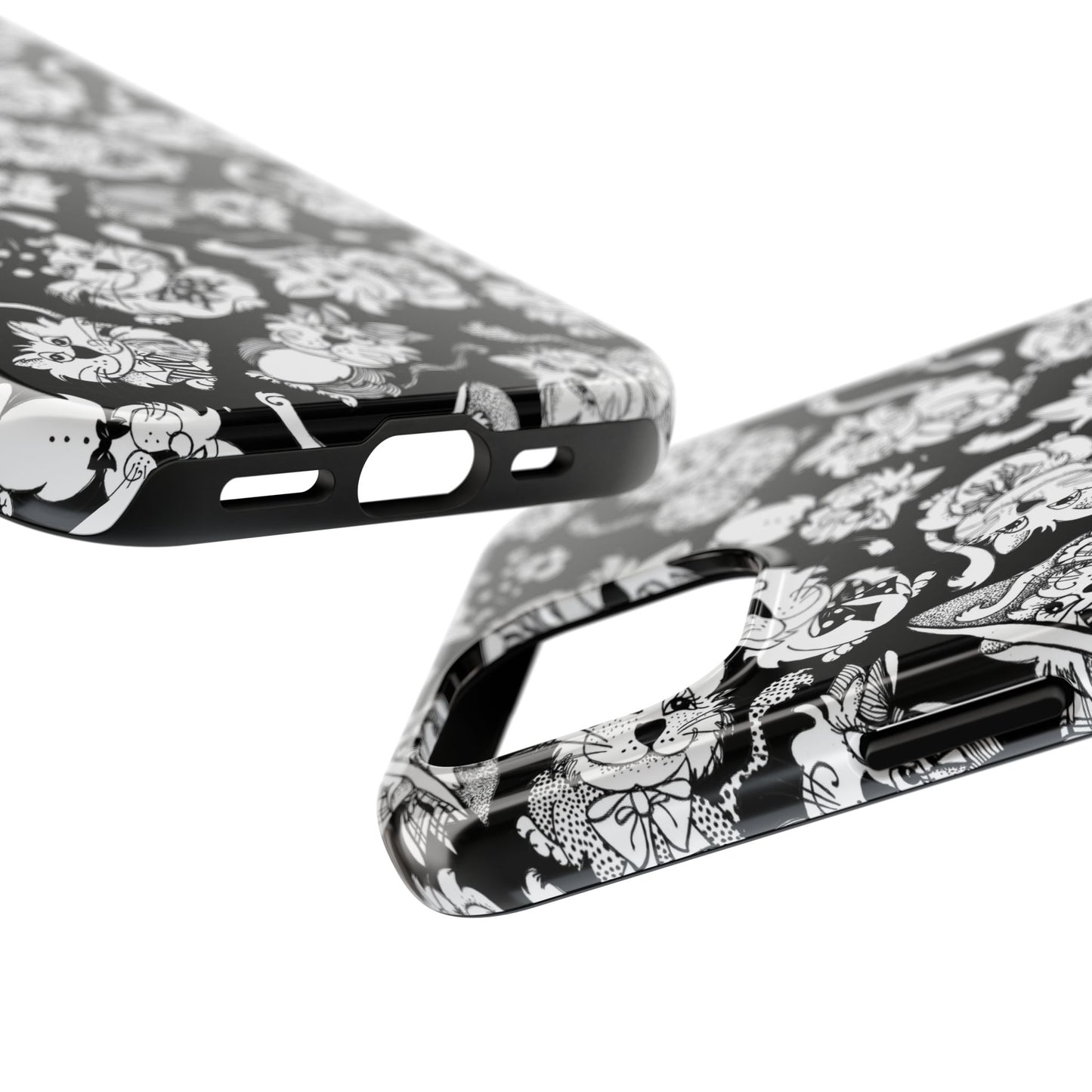 So Kitties Tossed Black Phone Case