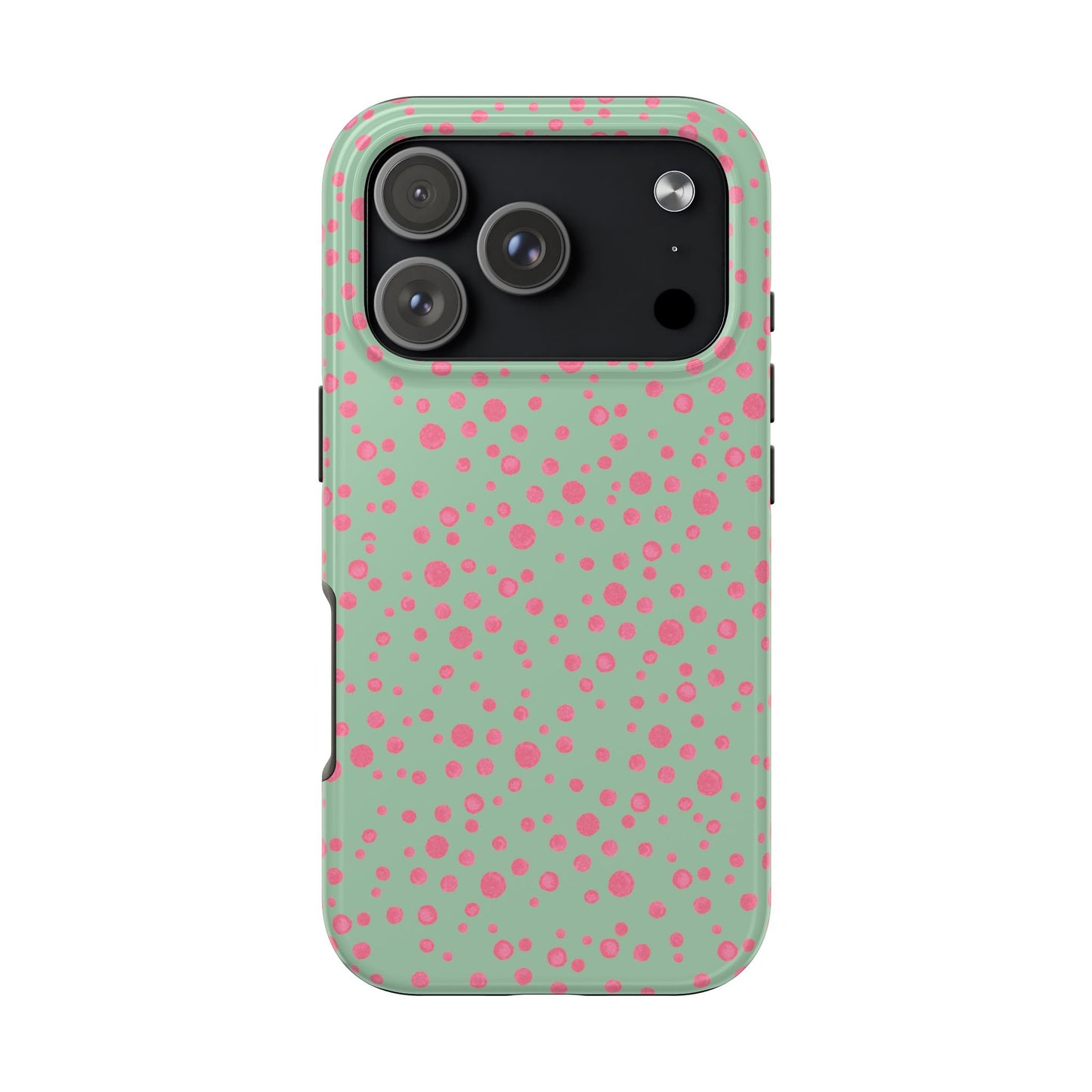 Balloon Dots Sage / Pink Phone Case