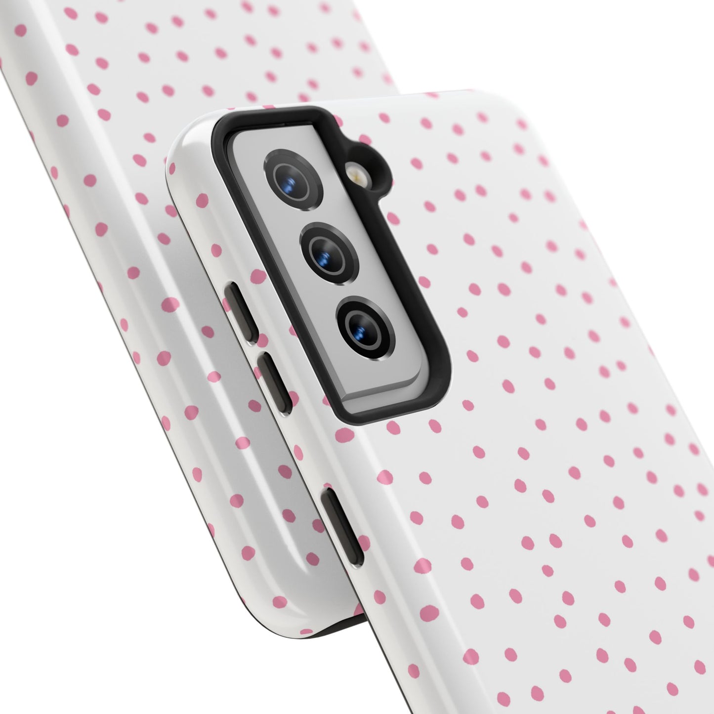 Dinky Dots White / Pink Phone Case