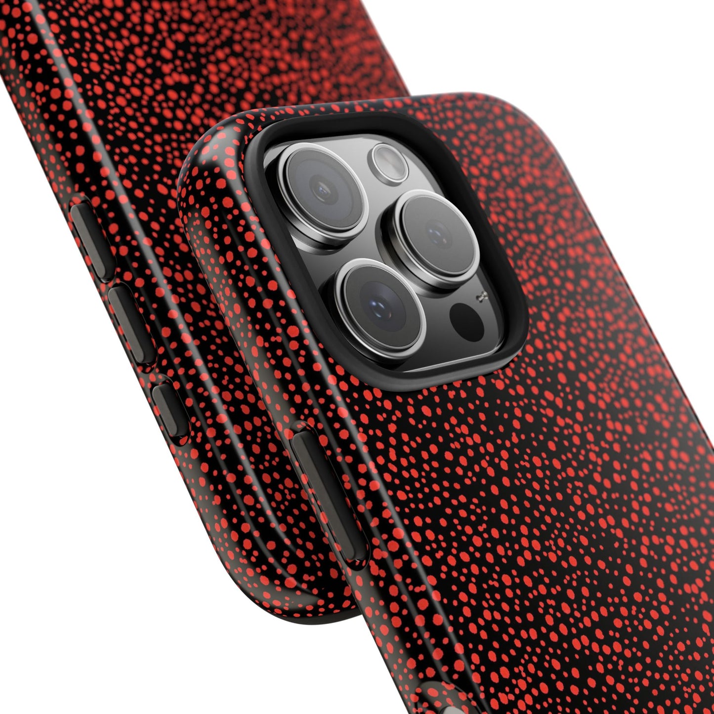Confetti Red / Black Phone Case