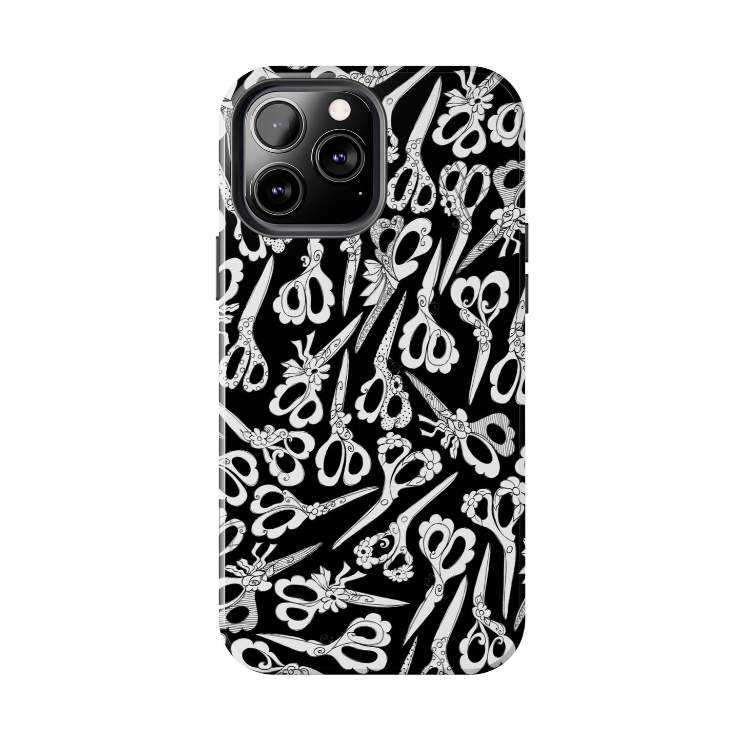 Scissor Blizzard Black Phone Case