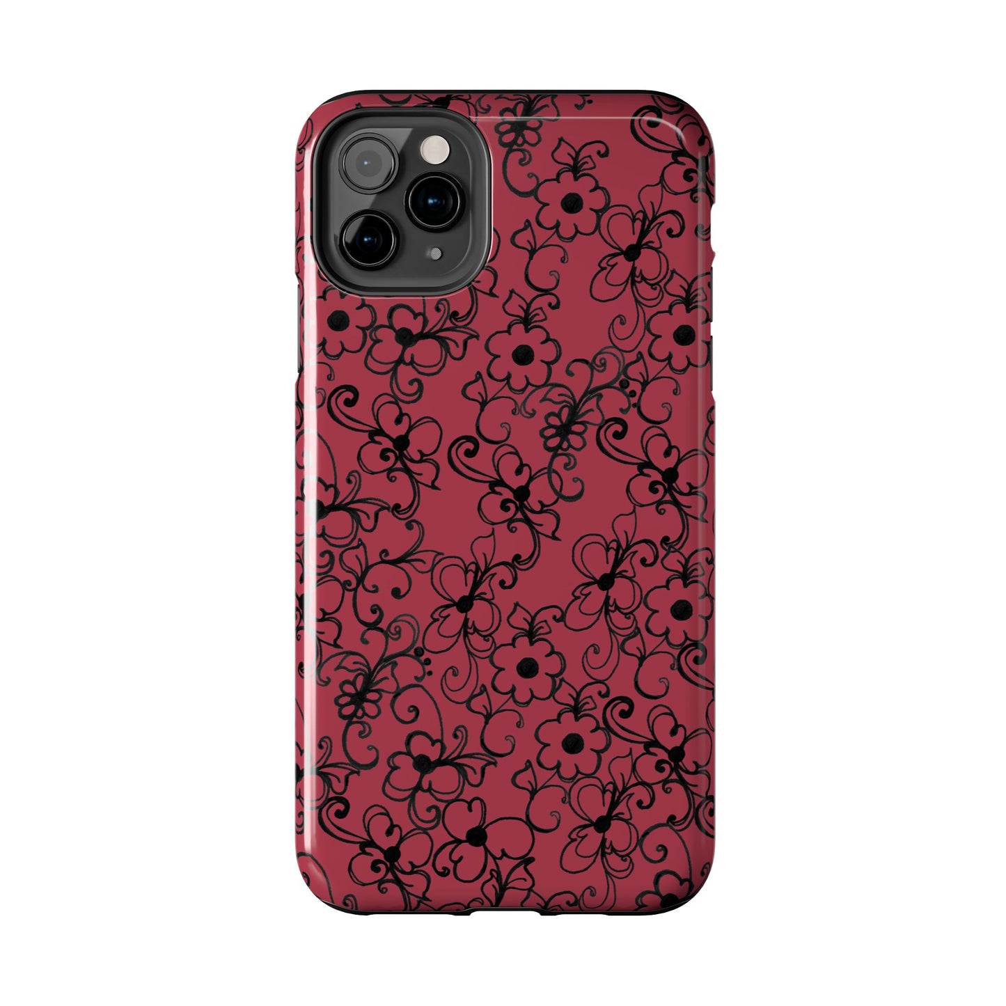 Daisy Jungle Red Phone Case