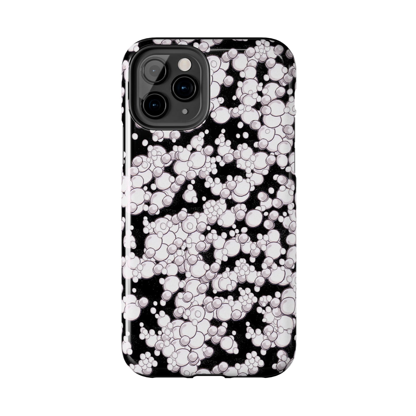 Bubble Dots Black Phone Case