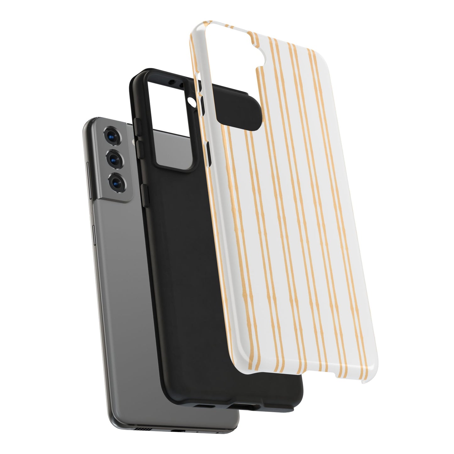 Double Stripe Yellow Phone Case