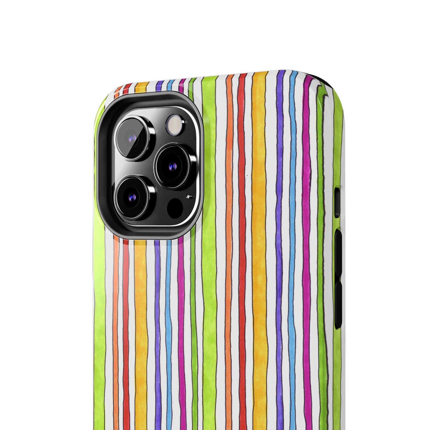 Stripe Fancy White Phone Case