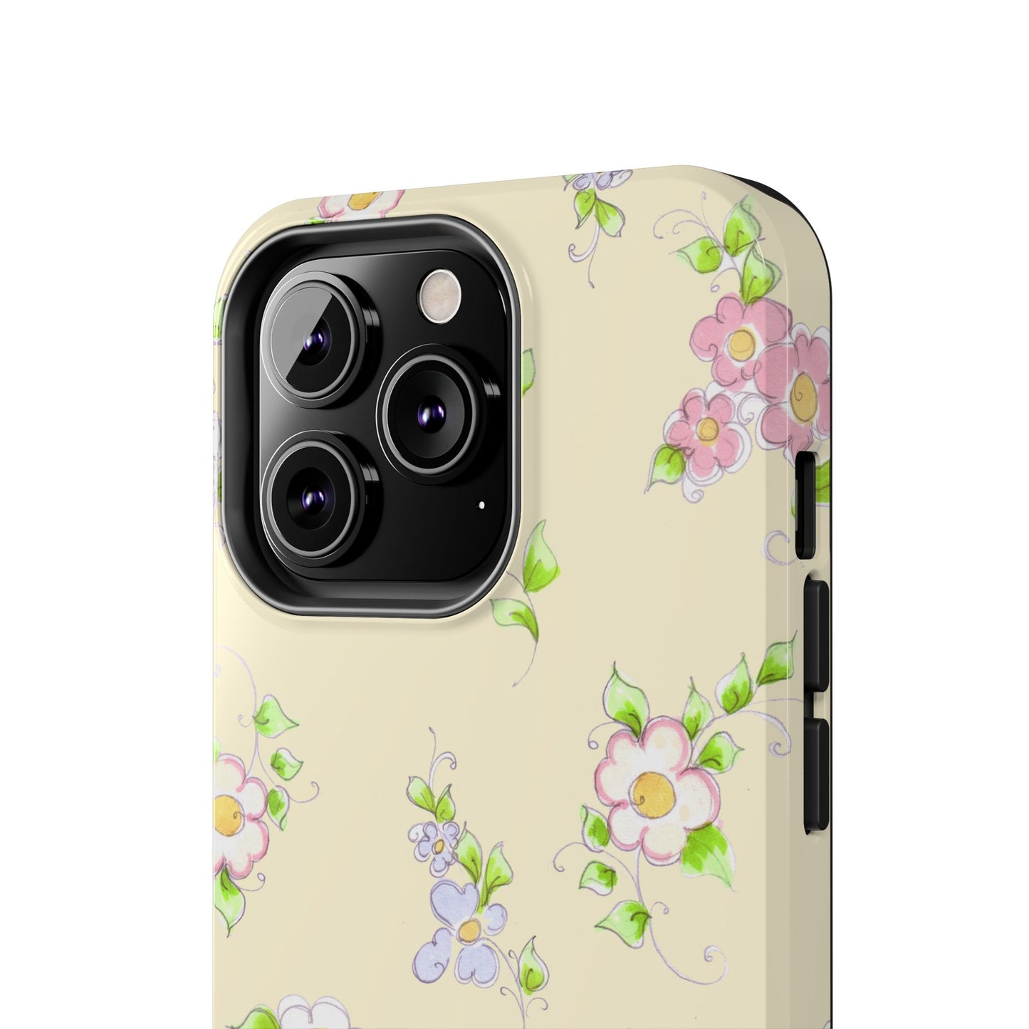 Precious Posies Yellow Phone Case