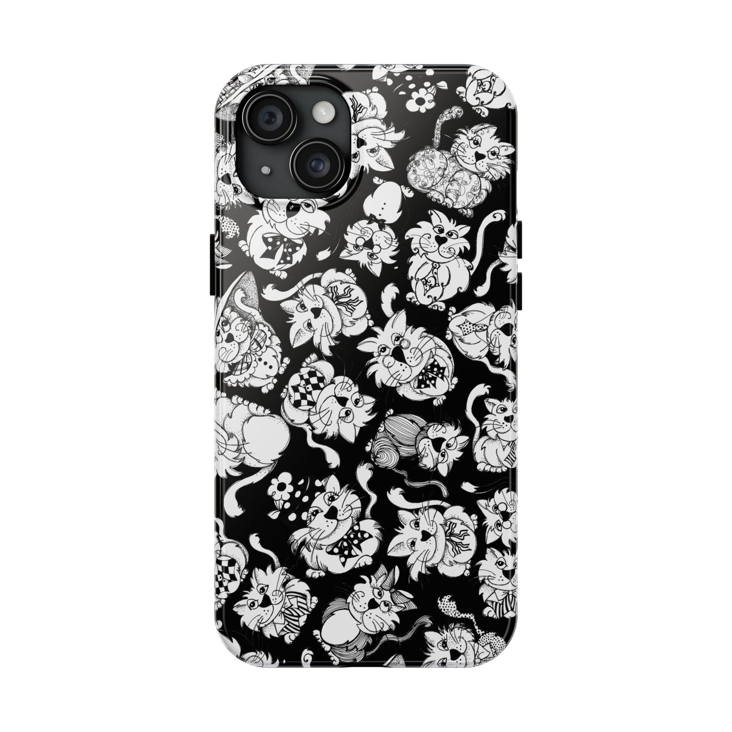 So Kitties Tossed Black Phone Case