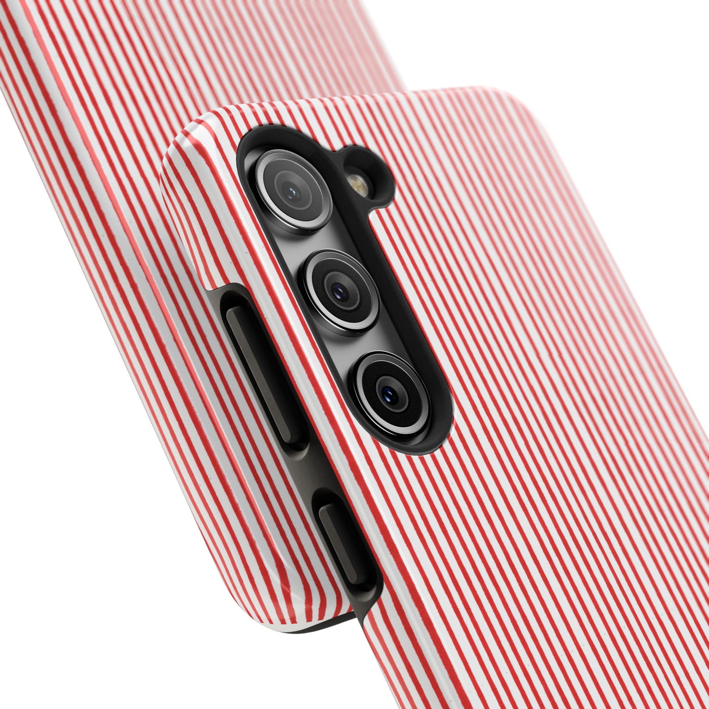 Stripe White / Red Phone Case