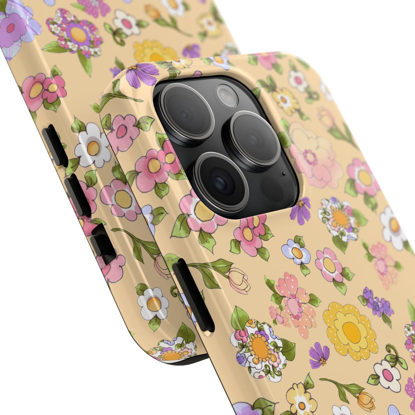 Flowery Yellow Phone Case