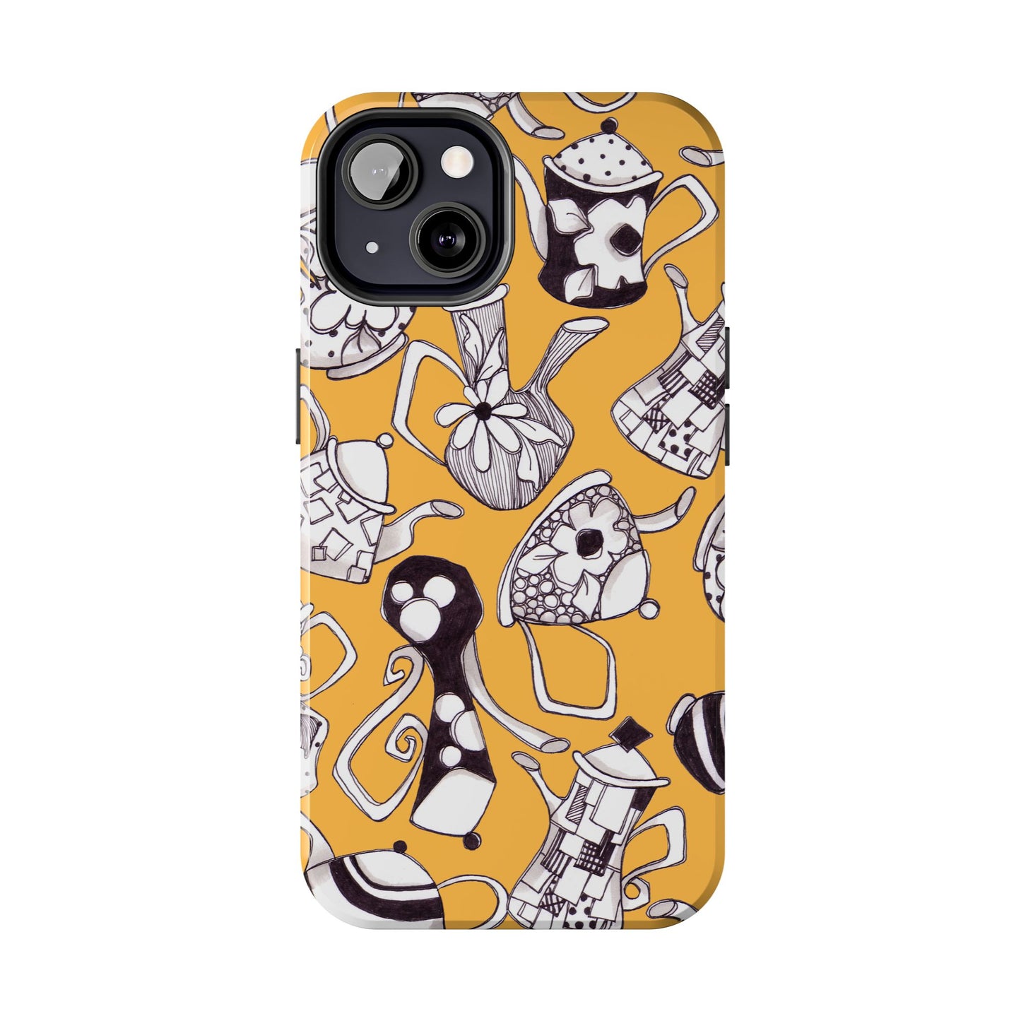 Fancy Pots Yellow Phone Case