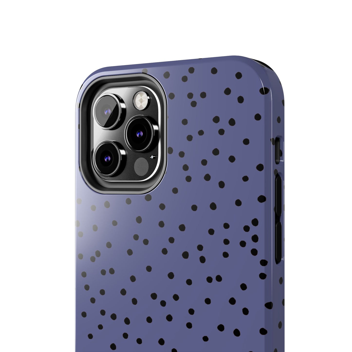 Dinky Dots Blue / Black Phone Case