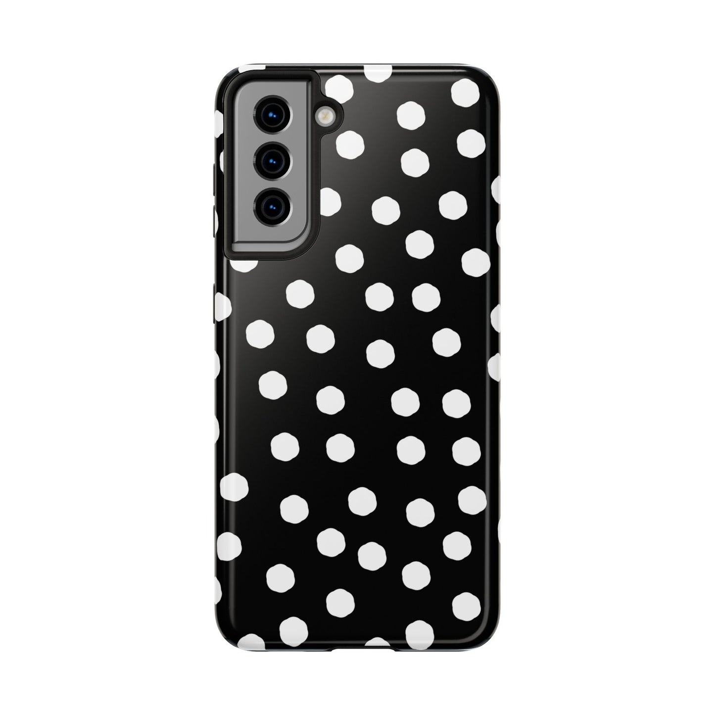 Jumbo Dots Black / White Phone Case