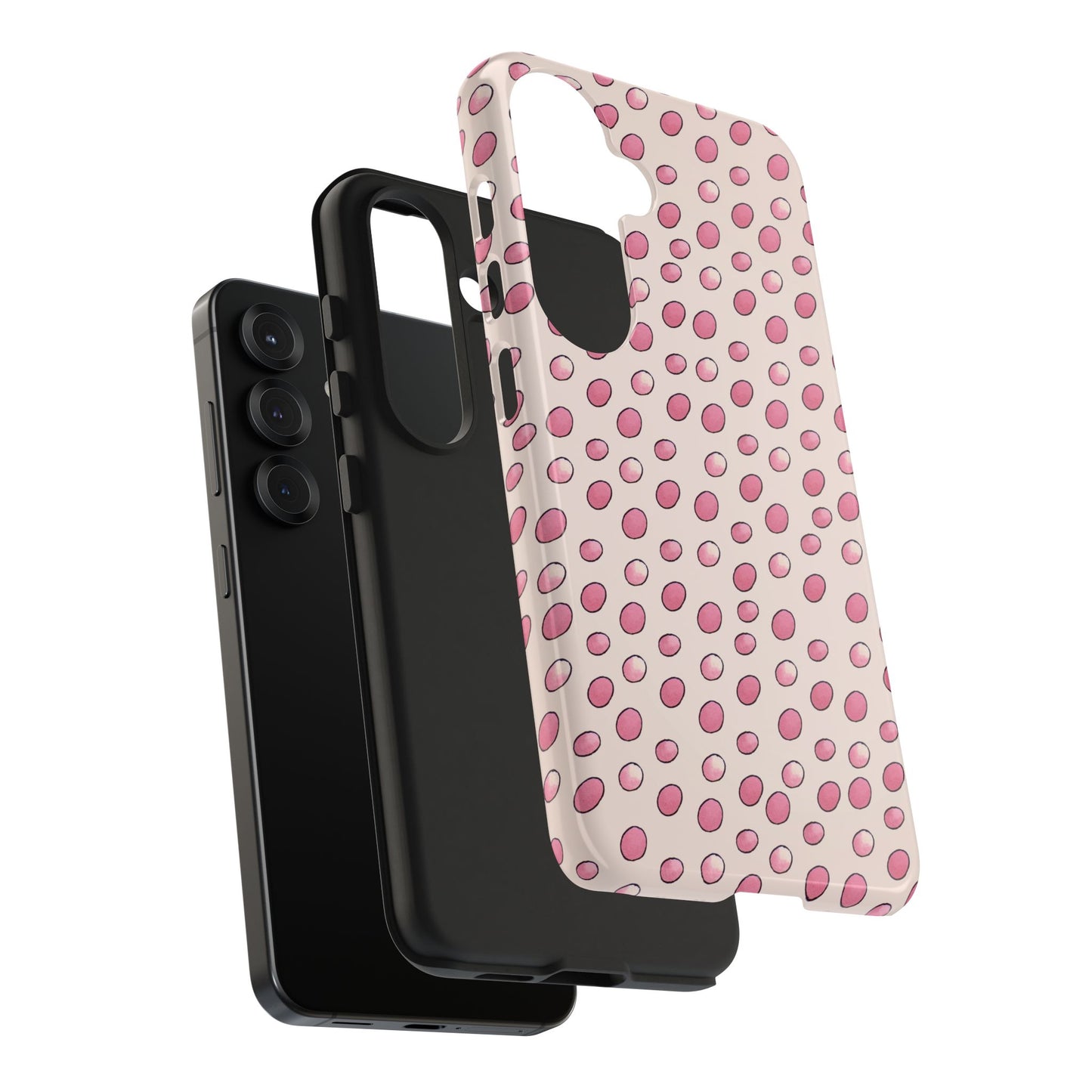 Egg Dots Vanilla / Pink Phone Case