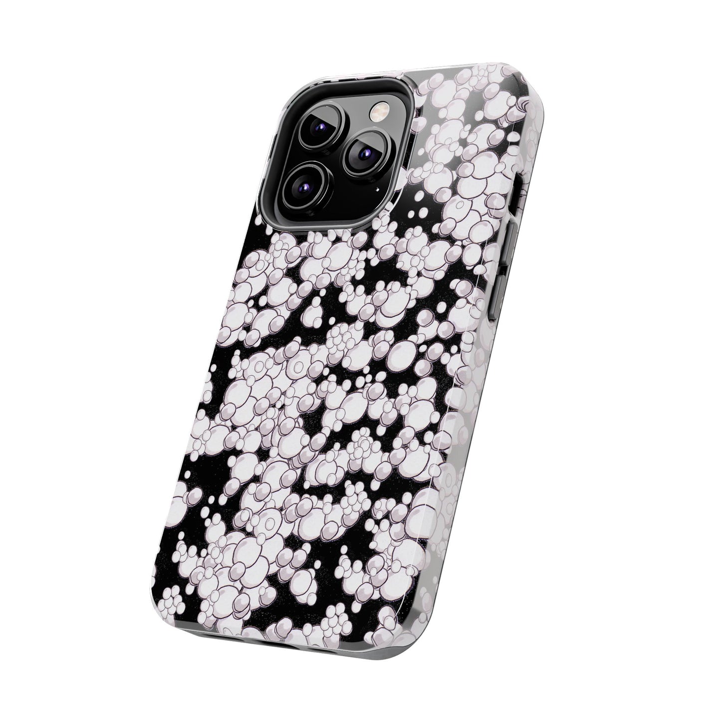 Bubble Dots Black Phone Case