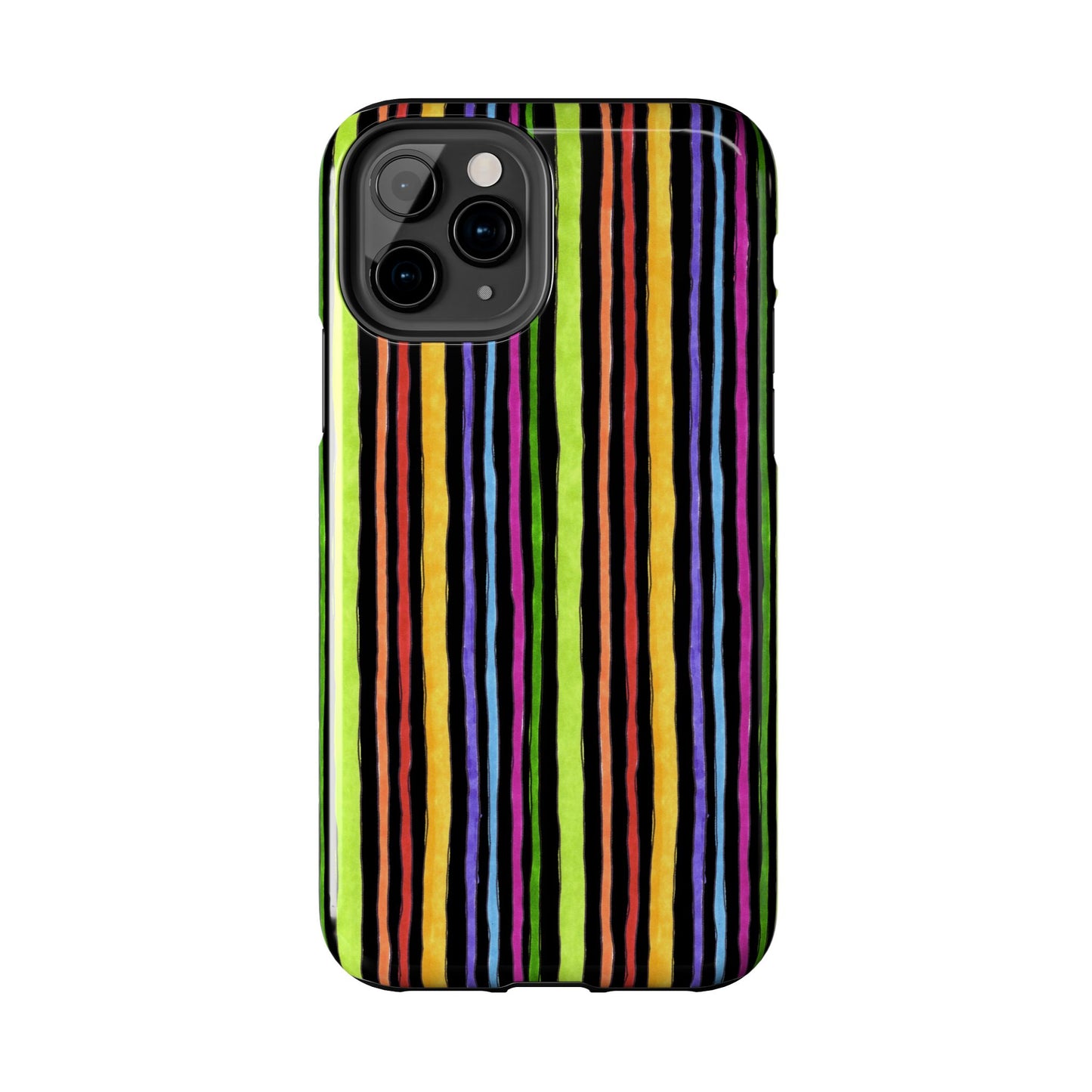 Stripe Fancy Black Phone Case