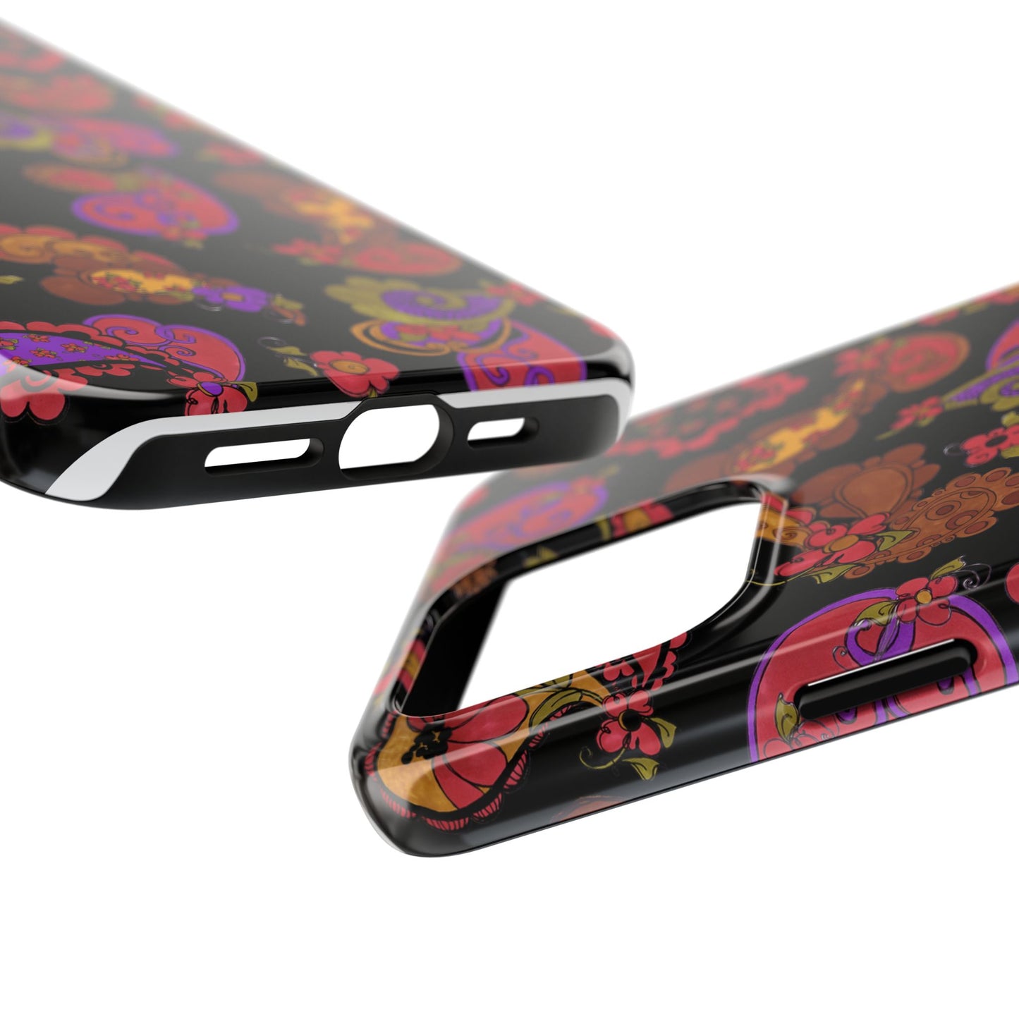 Posie Paisley Black Phone Case