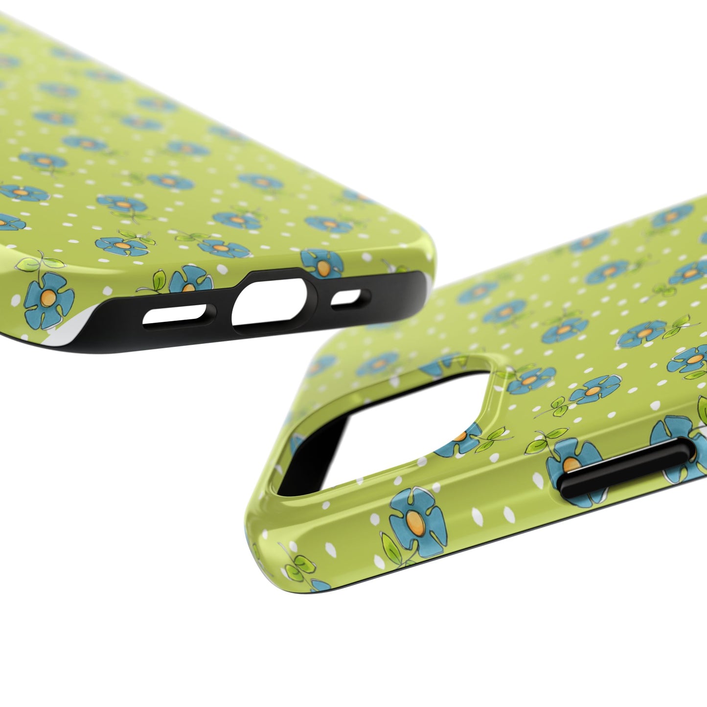 Daisy Dots Green Phone Case