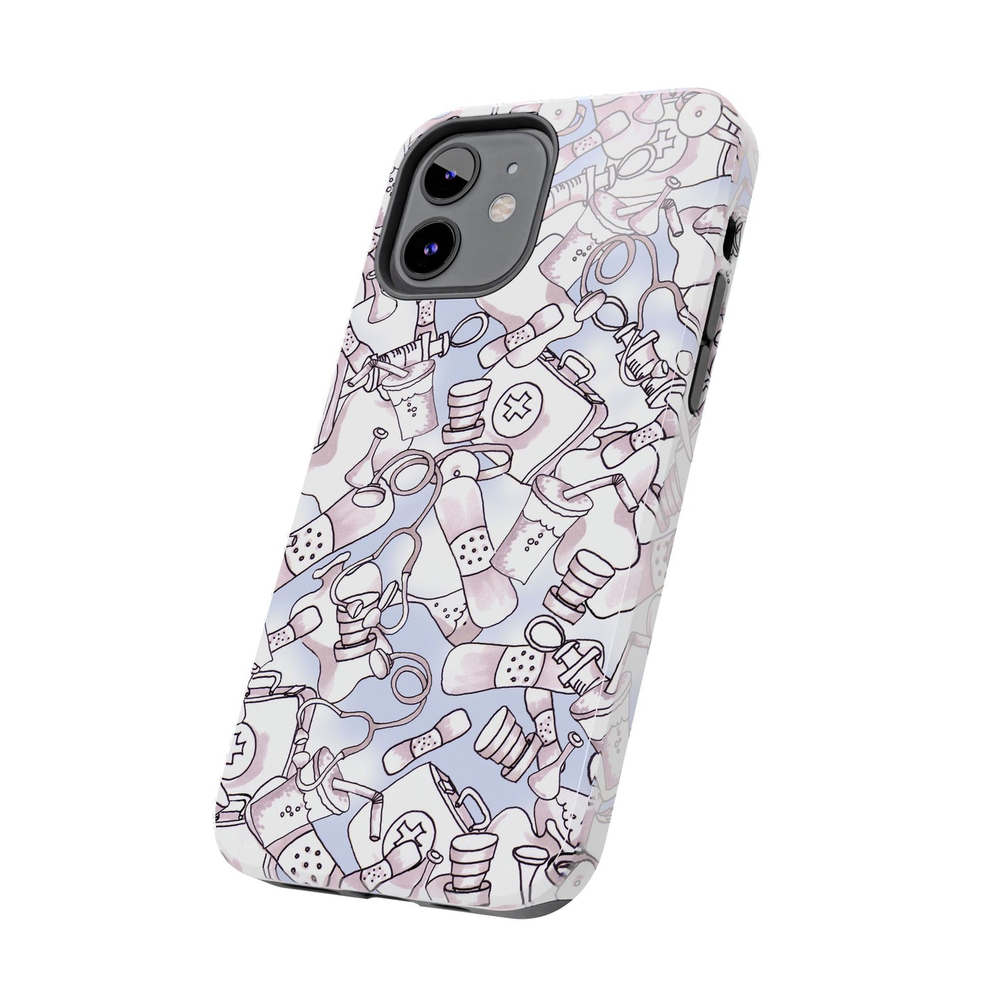Med Stuff Blue Phone Case