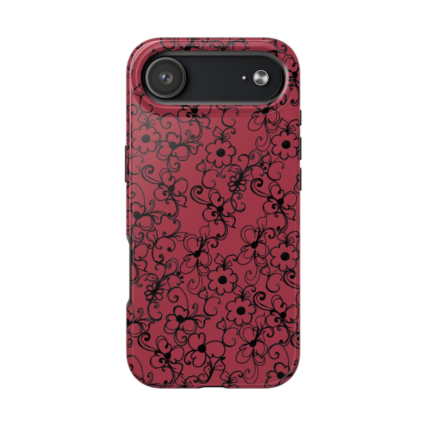 Daisy Jungle Red Phone Case