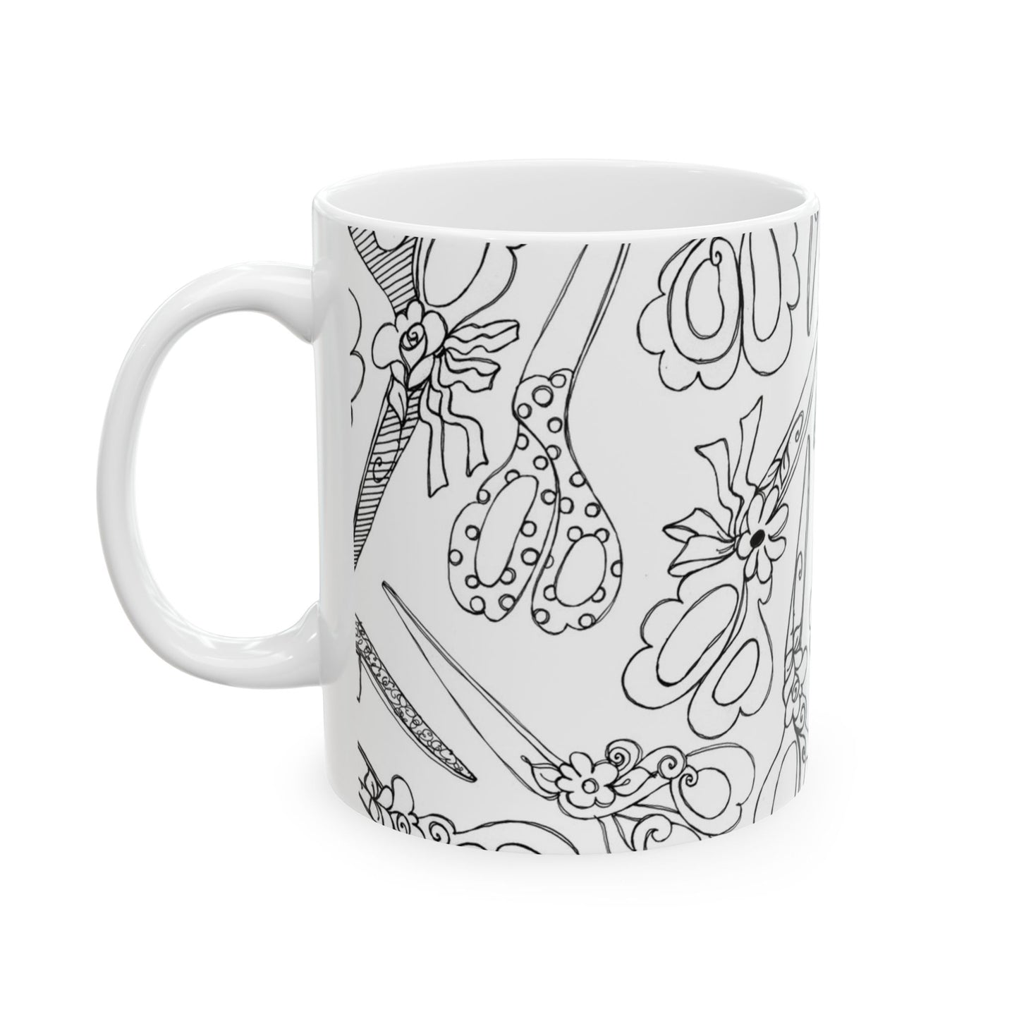 Scissor Blizzard White / Black Cup