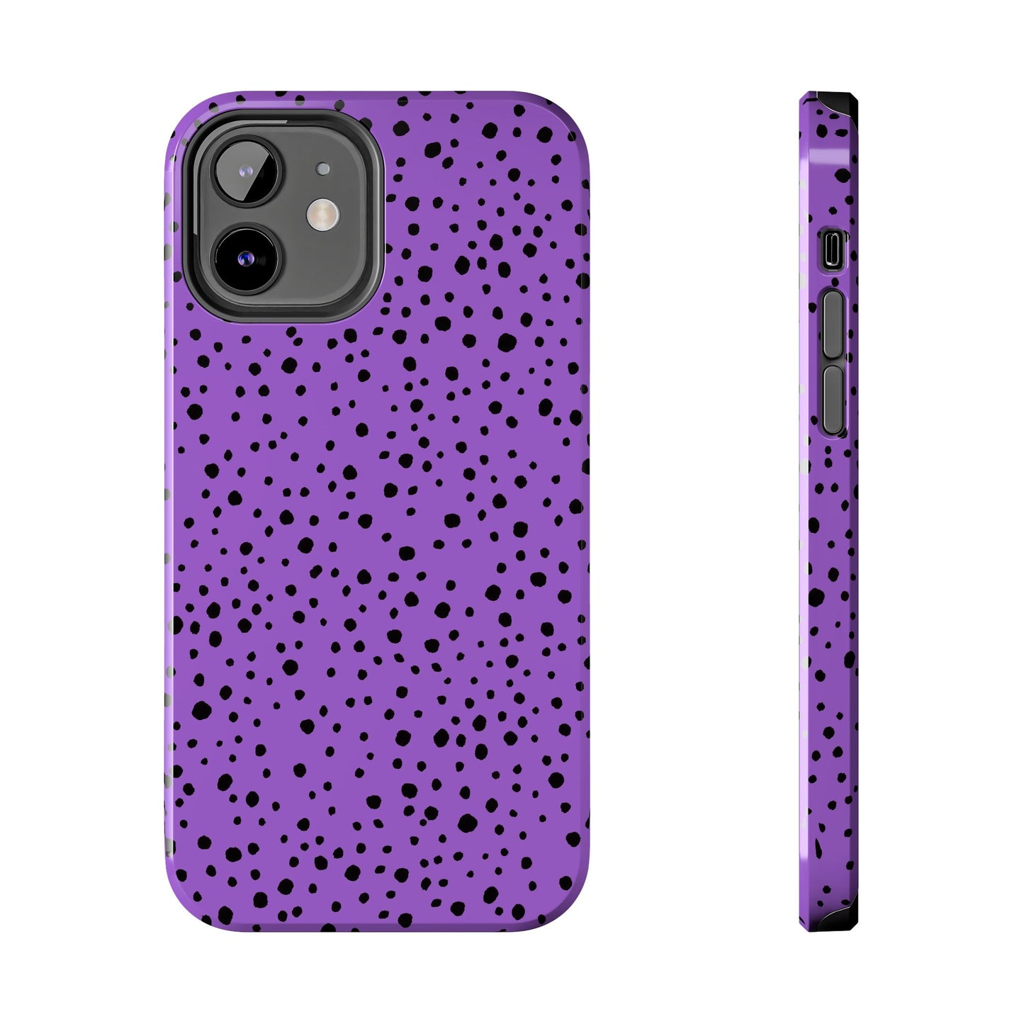Pepper Dots Purple / Black Phone Case