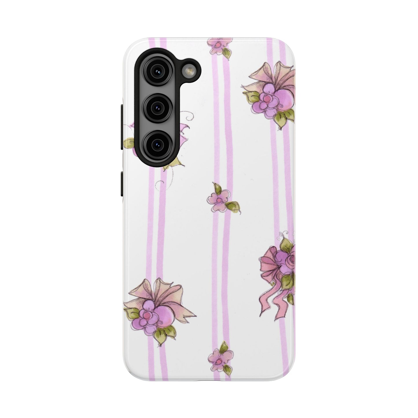 Flower Model Flower Stripe Phone Case