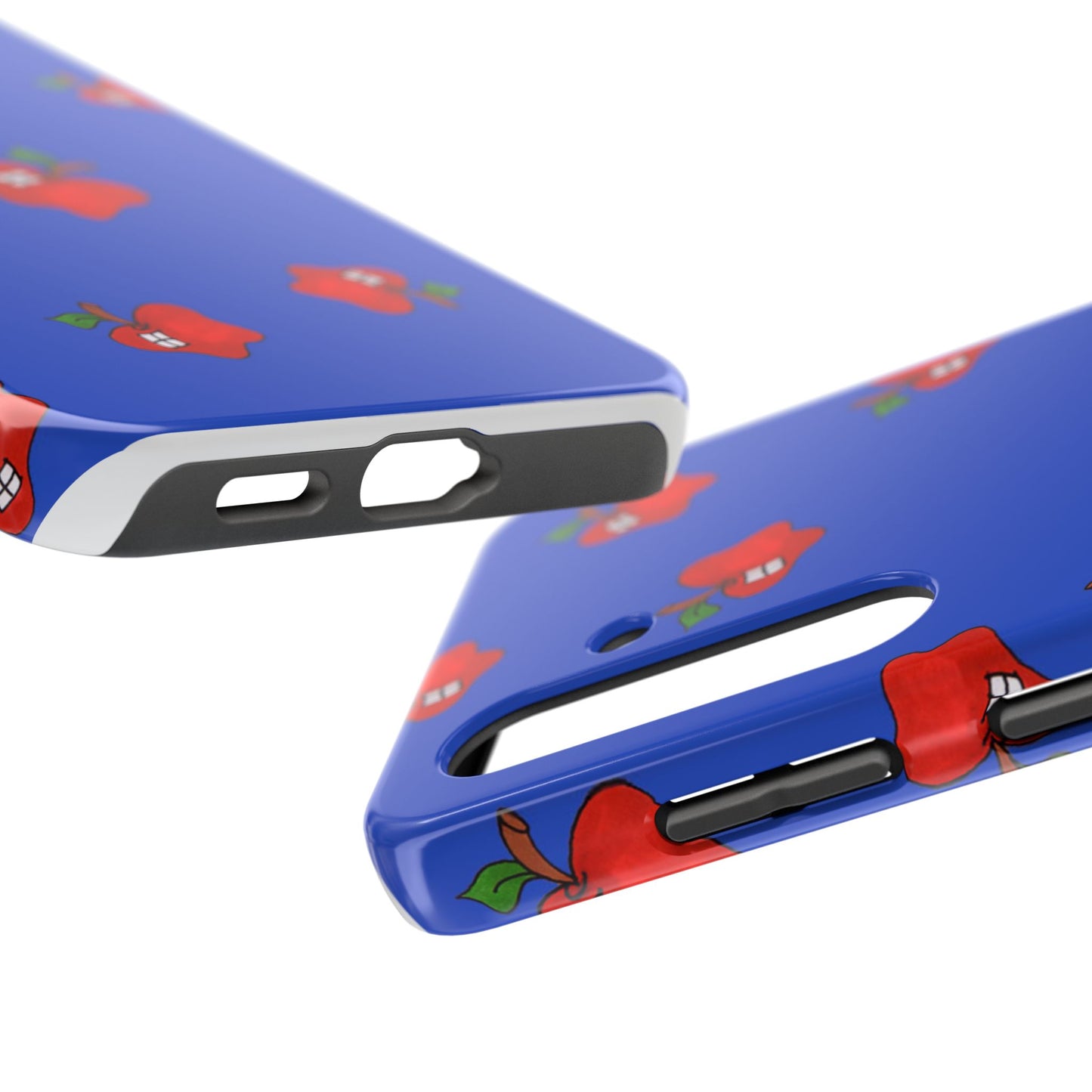 Flying Apples Blue Phone Case