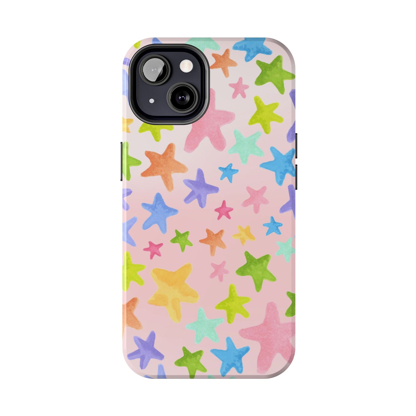 Happy Stars Pink Phone Case