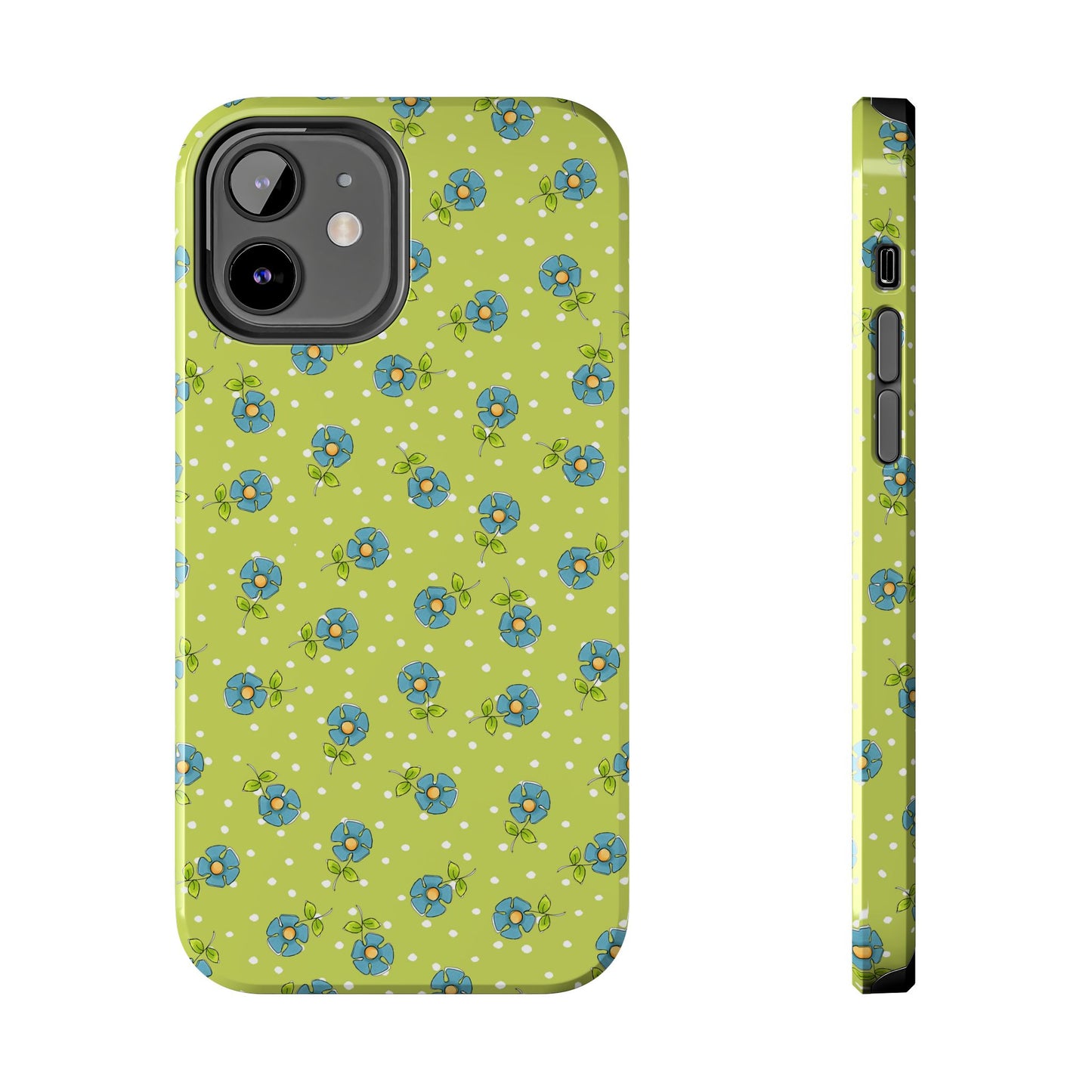 Daisy Dots Green Phone Case